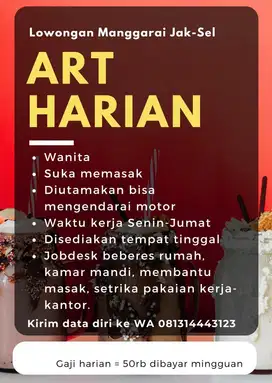 Lowongan ART + MASAK