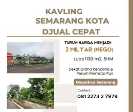 Kavling DJUAL Semarang Kota Harga Bawah NJOP 1130 m²