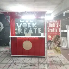 Gerobak booth kontainer