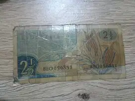 Jual uang kuno,koleksi pribadi,2,5 Rupiah tahun 1961.