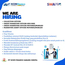 LOWONGAN KERJA PT WOM FINANCE CABANG CIKUPA