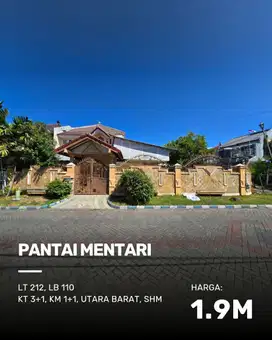 Rumah Pantai Mentari STRATEGIS, SIAP HUNI