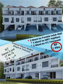 (By Owner) HAJI NAWI NEW CLUSTER 6 UNIT (Dekat Pondok indah mall)