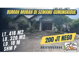 Dijual rumah siap pakai murah di Candirejo Semanu Gunung Kidul