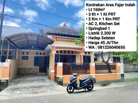 Sewa Rumah Area Fajar Indah Solo, Dekat Manahan, Pintu Tol Klodran