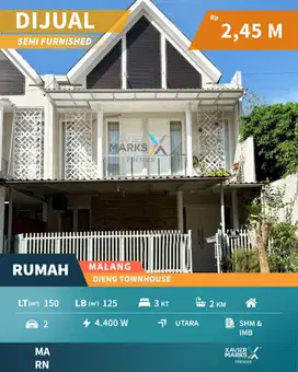 Dijual Rumah Di Dieng Townhouse, Malang(OLX790)