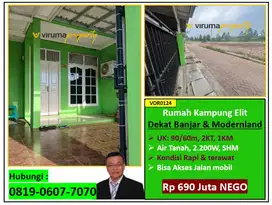 VOR0124 - Rumah Kampung Elit, Dekat Banjar & Modernland, Jarang Ada !