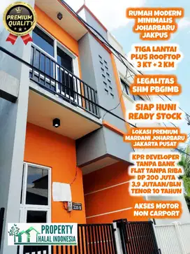 Jual Rumah Siap Huni Mardani Johar Baru Jakarta Pusat - Surat SHM PBG