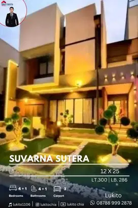 Dijual Rumah Mewah Ala Resort Jepang Full Furnish di Suvarna Sutera