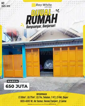 Rumah SHM 2 Lantai di Banyuanyar Banjarsari Surakarta