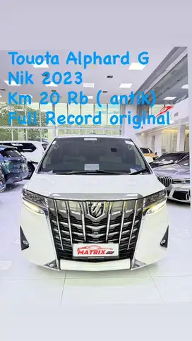 Toyota Alphard G Nik 2023  White on beige siap pakai
