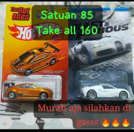 Hotwheels FnF Bugatti & Civic SI