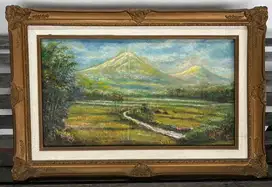 Lukisan Sawah asli