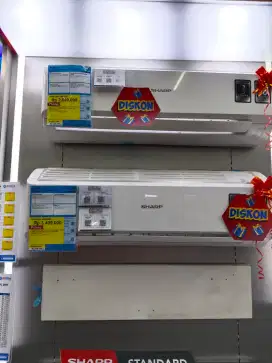 AC Sharp 1/2 PK promo bunga 0% free 1x cicilan