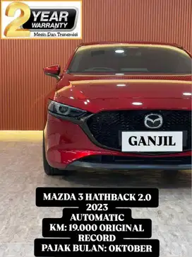 [ KM 19.000 ORIGINAL RECORD ] MAZDA 3 HATCHBACK 2023 AUTOMATIC