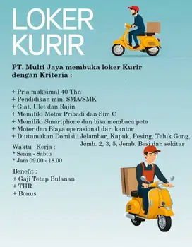 Lowongan Kurir Motor