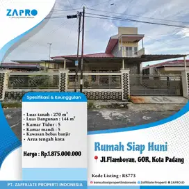 Jual rumah siap huni di gor padang