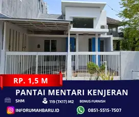 PANTAI MENTARI Lebar 7 ‼️Rumah Bonus Furnish dekat Kenjeran