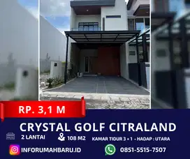 CRYSTAL GOLF Baru Gress ‼️ Rumah 2 Lantai Citraland Utama