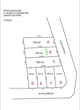 Jual Tahan Kav Di Cilandak Jakarta Selatan