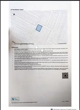 Dijual tanah 241 m² di perumahan pondok kampial nusa dua
