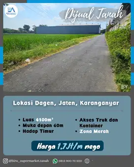 Tanah Lokasi Jaten Karanganyar