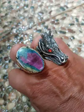 Spesial batu Ruby Lose Stone + ring