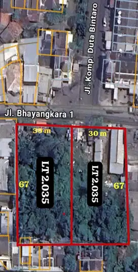 Di Jual & Sewakan Tanah di jln Bhayangkara 1 Duta Bintaro Jaksel