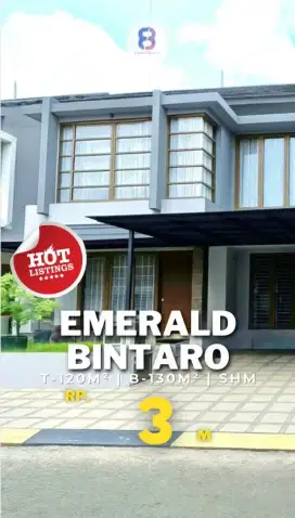 Rumah siap huni di emerald bintaro