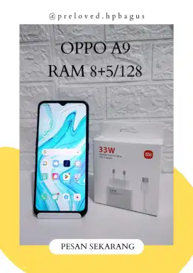 OPPO A9 8+5/128 MULUS NO MINUS
