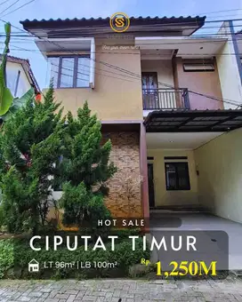 Rumah Cirendeu Ciputat Baru Renovasi, dekat stasiun MRT lebak bulus
