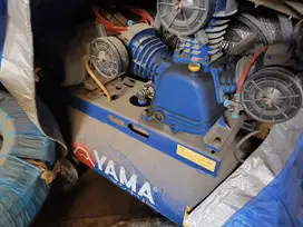 Kompresor Angin Listrik YAMA YM20-100U + Mesin Hitachi Electro 2HP 1Ph