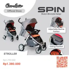 Stroller Coco latte Spin like new