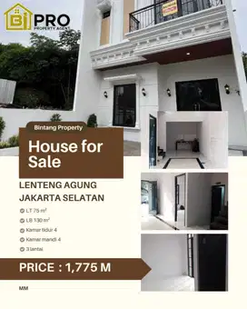Lenteng Agung, Jakarta Selatan, mewah, baru, strategis , murah