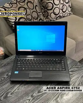 ACER ASPIRE 4752 i3-2330M 4GB/128GB SSD , 500GB HDD TERMURAH