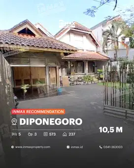 Rumah Murah Lokasi Strategis Di Jl. Diponegoro, Cocok Untuk Usaha