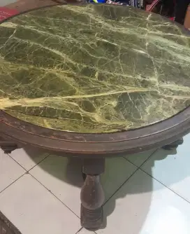 Meja batu Onix kaki2 meja dr Jepara
