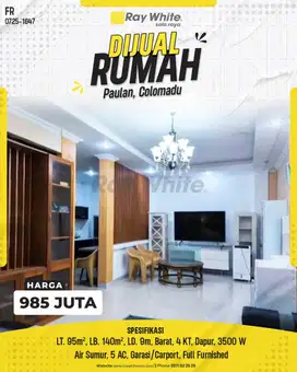 Rumah Siap Huni dengan Furnitur Lengkap di Paulan, Colomadu