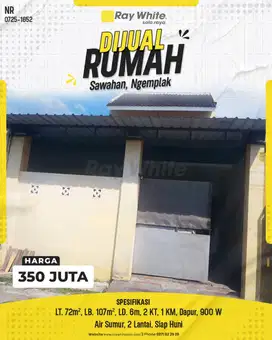 Rumah Minimalis Siap Huni di Perumahan Sawahan, Ngemplak, Boyolali