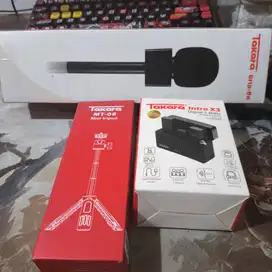Takara INTRO X3 + Mic Grip On and Mini Tripod