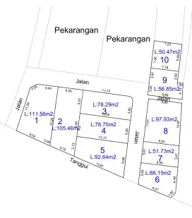 Jual tanah bisa utk kavlingan