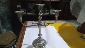 Wadah Lilin Silver Plate
