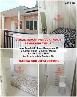 Di jual rumah di semarang timur pondok indah