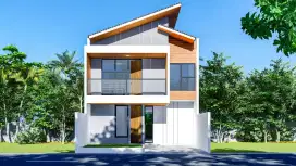 Rumah 2 Lantai Harga 1 Lantai Nempel JL utama