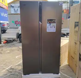 PROMO KULKAS SIDE BY SIDE GEA 472 LITER G2D-472R INOX GARANSI RESMI