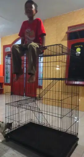 Kandang jumbo merk boom bahan ruji besi tebal