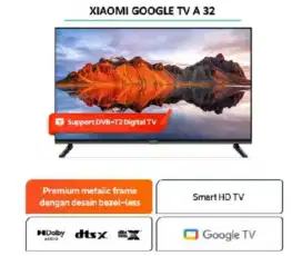 Google tv xiaomi 32 inch A2 sudah digital tv dan google tv