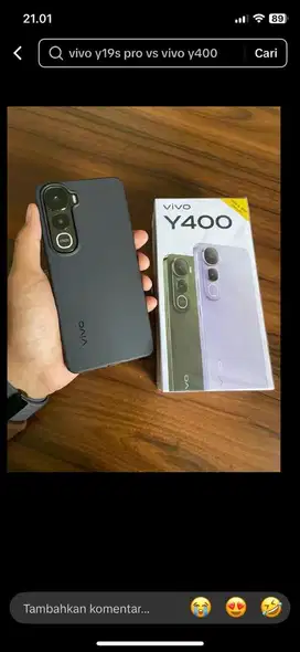 New vivo y400 8+8/256gb