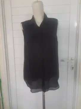 Blouse/kemeja kutung sifon shesmiss preloved tjap karoeng