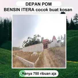 TANAH MURAH DEPAN SPBU KAMPUS ITERA SUDAH RAMAI PERMUKIMAN